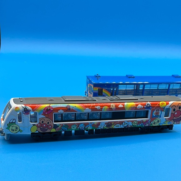 A Lot Of 2 Vintage AGATSUMA DIAPET Dosan Line RED And Blue 2012 ANPANMAN Trains - Picture 5 of 8